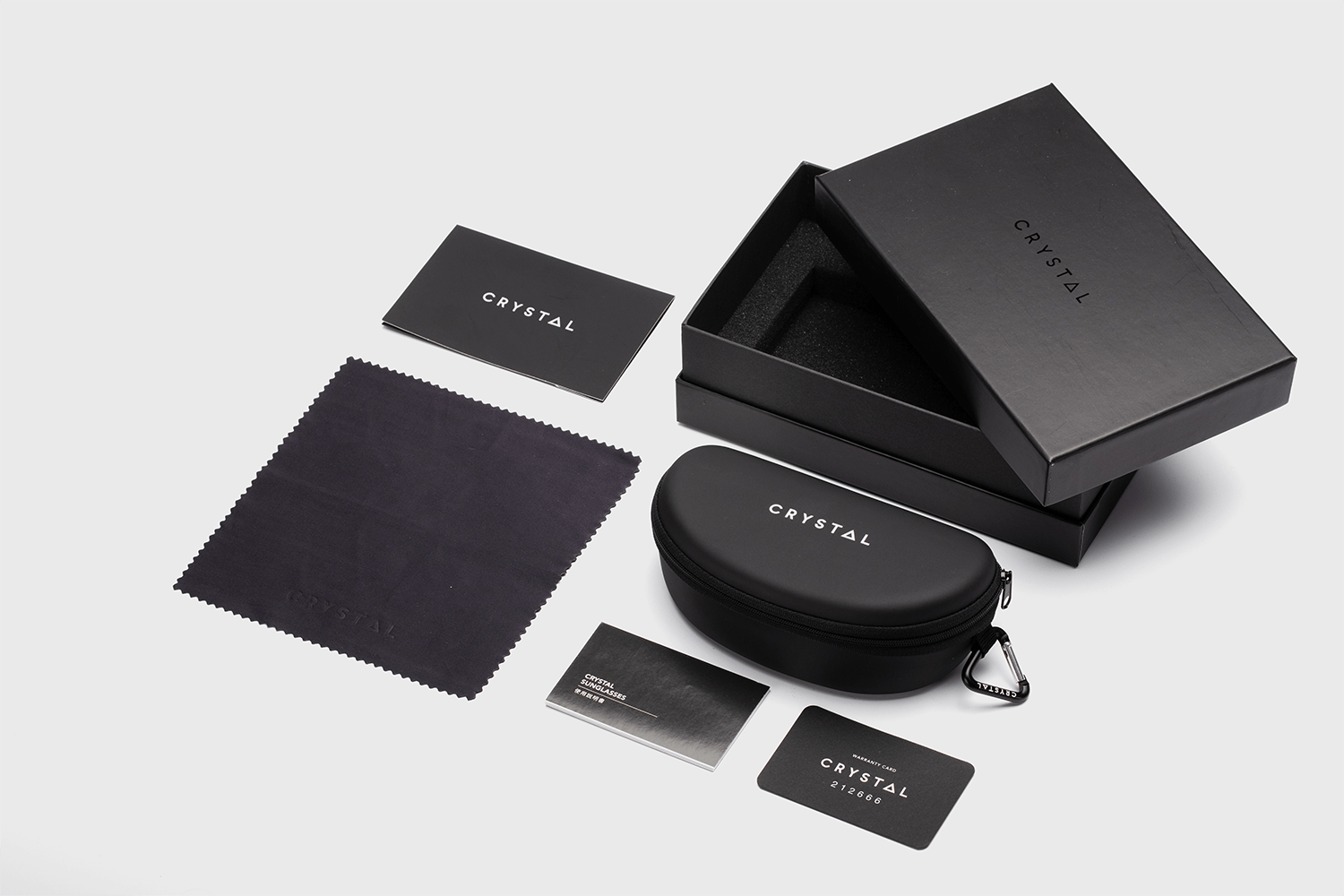 crystal sunglasses packaging for specific product