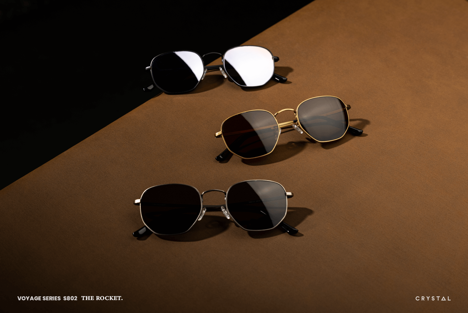 THE ROCKET. 方形款式｜2024 VOYAGE｜CRYSTAL增艷太陽眼鏡