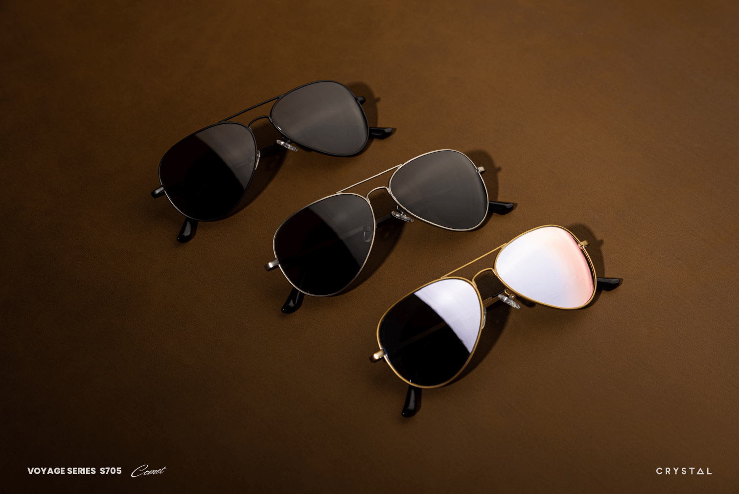 Comet 飛行員款式 ｜2024VOYAGE｜CRYSTAL增艷太陽眼鏡